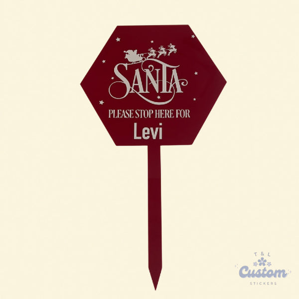 Please Stop Here Santa