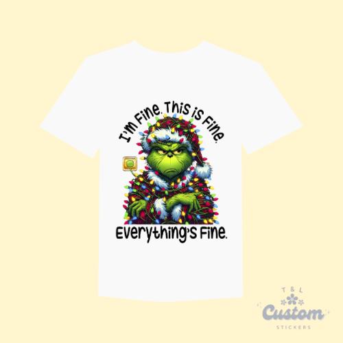 I’m fine this is fine t-shirt
